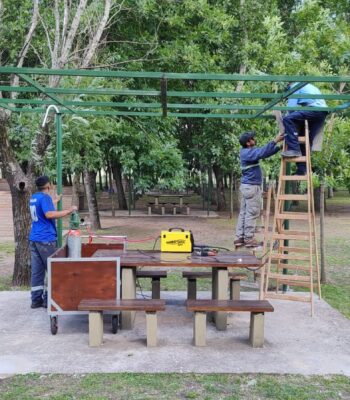 Continuamos embelleciendo nuestro Camping «Malvinas Argentinas»